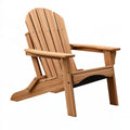 Sedia Adirondack da esterno 83 x 78 x 98 cm in legno naturale con schienale inclinato