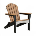 Sedia Adirondack da giardino 88 x 78 x 98 cm in legno e metallo marrone nero stile classico