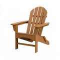 Sedia da giardino 80 x 90 x 100 cm in plastica marrone - stile Adirondack reclinabile